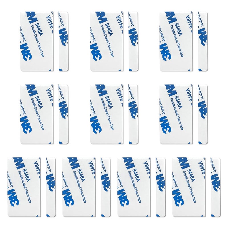 SECOPIN Adhesive Replacement Tape Compatible for GE Personal Security Window and Door Alarm, Double Sided Adhesive Pads(10 Sensor and 10 Magnet Replace Pads) - Image 1
